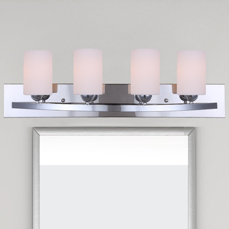Luminaire à 4 lumières pour meuble-lavabo Custer, Chrome