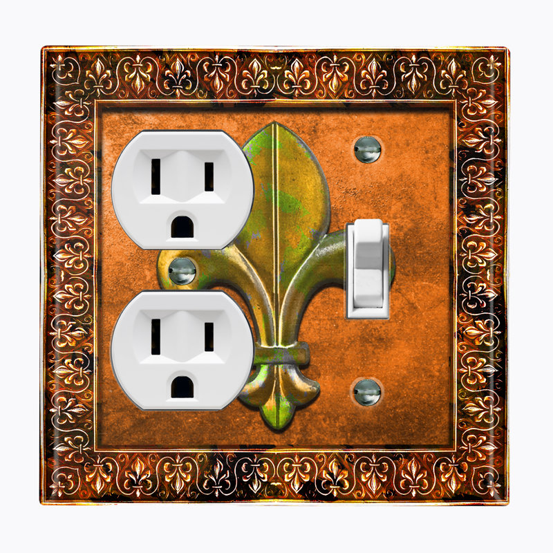 2 - Gang Standard Wall Plate, Orange