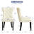 Tufted Leather Upholstered Wing Back Parsons Chair (Set Of 8)-1807697786-1807697782