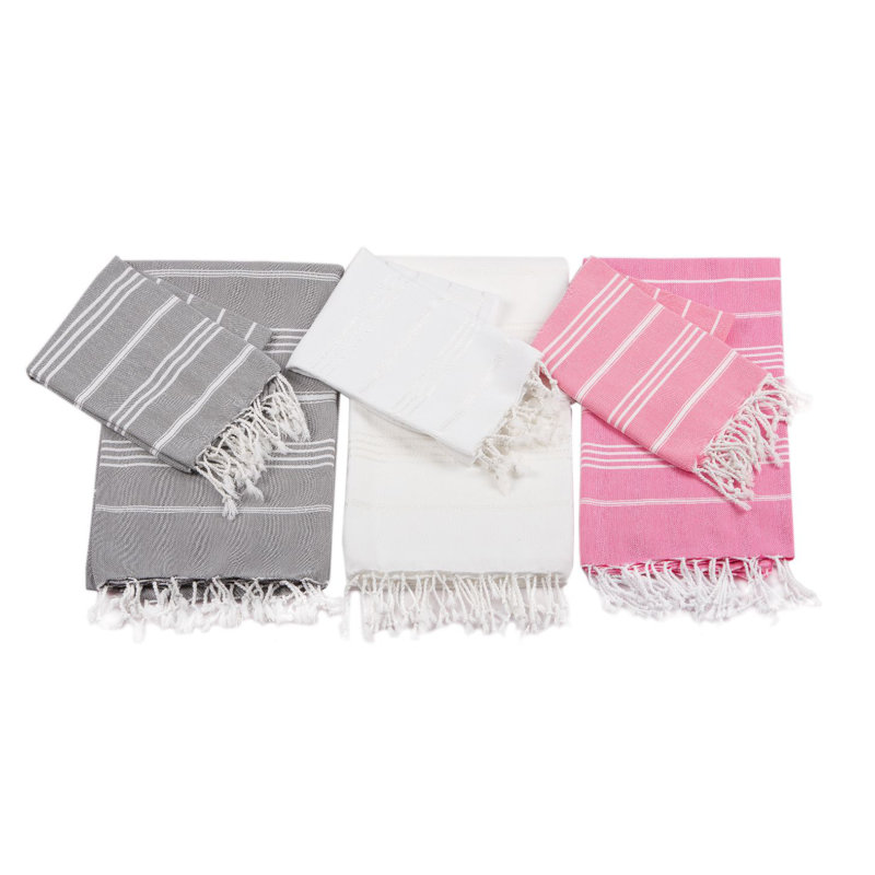 Zaina Cotton Hand Towel, White