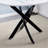 Round Metal Base Dining Table