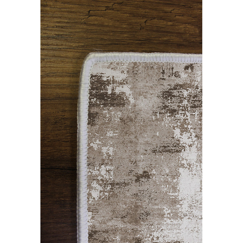 Eco-Friendly Hall Carpet, 100% Polyester, 31.5 x 59.1 inches | 650 g/m², 0.16 in Pile Height | Antibacterial, Non-Slip PVC Dot Underside | Machine Washable, Brown Color | Perfect for Entryways & Living Spaces