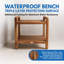 Banc de douche en teck Eleganto