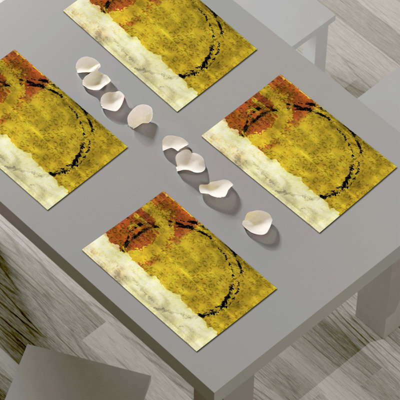 Polyester Abstract Rectangle Placemat