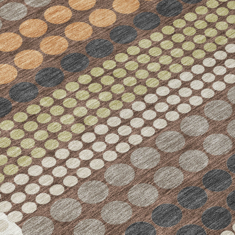 Machine Washable Indoor/Outdoor Chantille ACN2445 Geometric Rug, Taupe, 2'6" x 3'10"