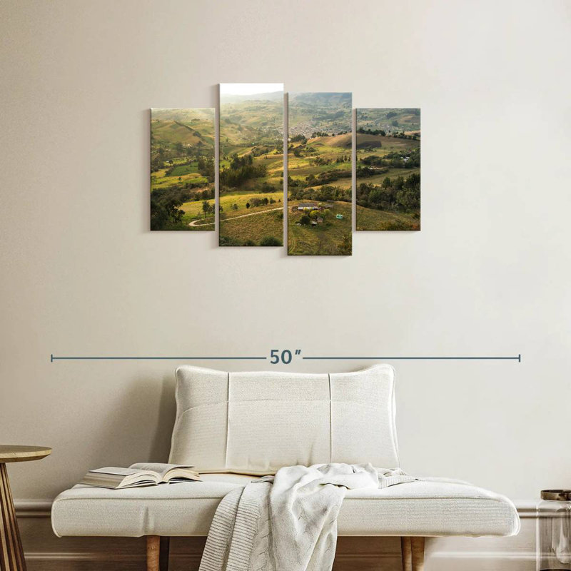 Alvord Colombia Valley Green Fields, 22" H x 36" W