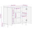 90cm Solid Wood Sideboard