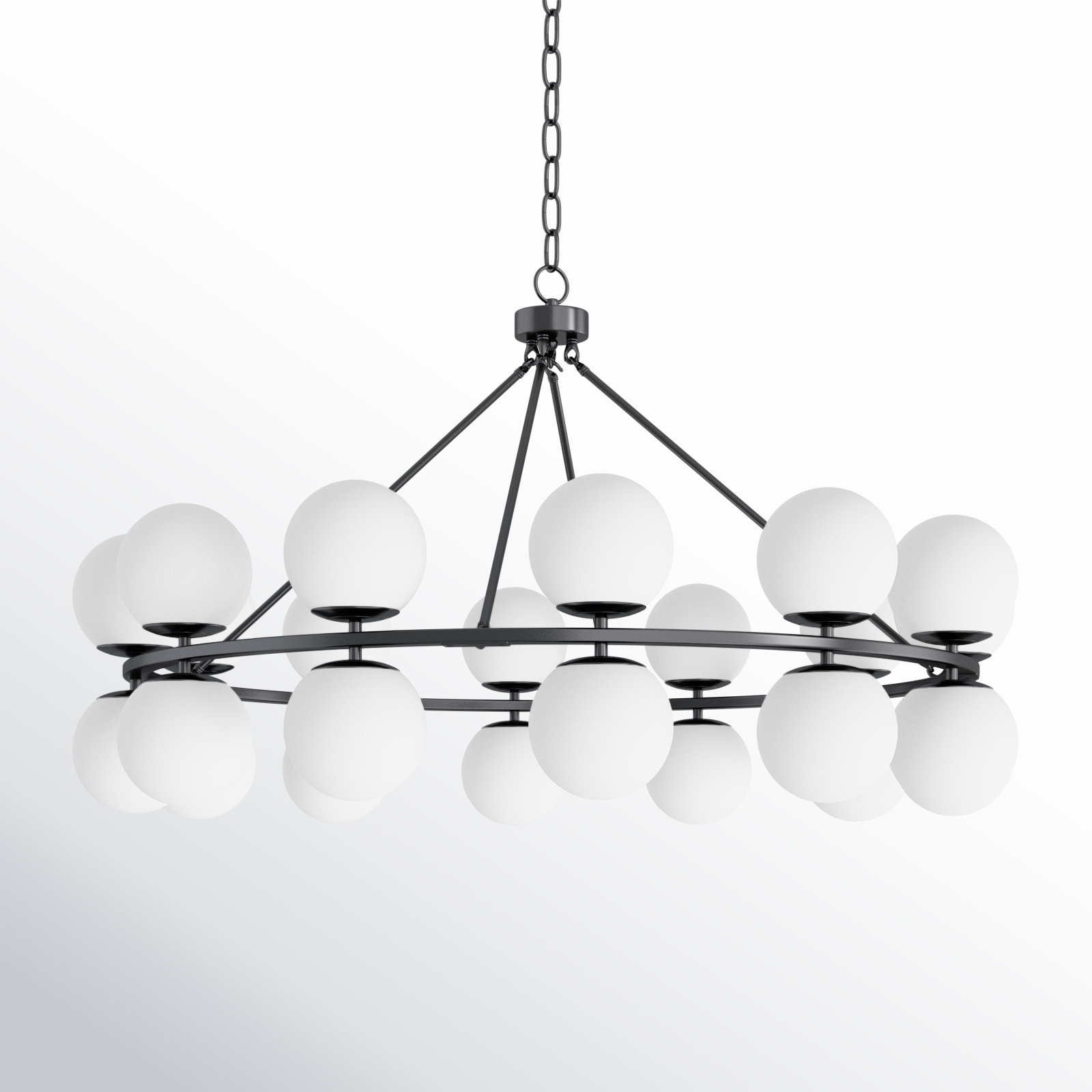 Delmy 24 - Light Metal Dimmable Chandelier