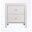 Nightstand with two drawers and metal handles-259032051