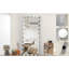 Miroir de vestiaire pleine grandeur avec lumières - 72 x 32 pouces, argent, luminosité réglable, pour chambre à coucher 72 x 32 pouces, 3 choix de luminosité et toilettes