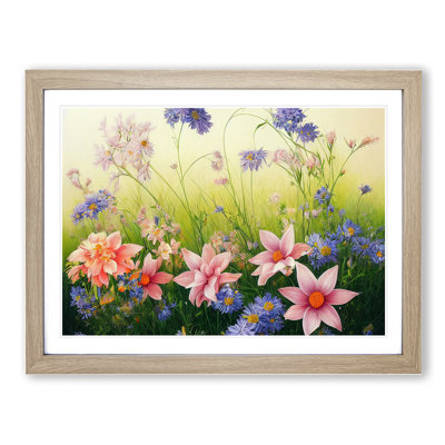 Joyful Wild Flowers - Single Picture Frame Print