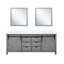 Meuble-lavabo double l 80 po x P 22 po et miroirs 30 po Marsyas-597706384-660299841