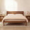 Lit plateforme classique en bois massif, finition, aucun sommier requis, assemblage facile