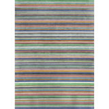 Colori Stripe Hand-Tufted New Zealand Wool Multicolor Area Rug