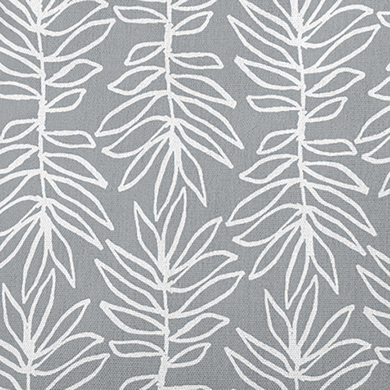 Reversible Throw Pillow, Gray/White Floral