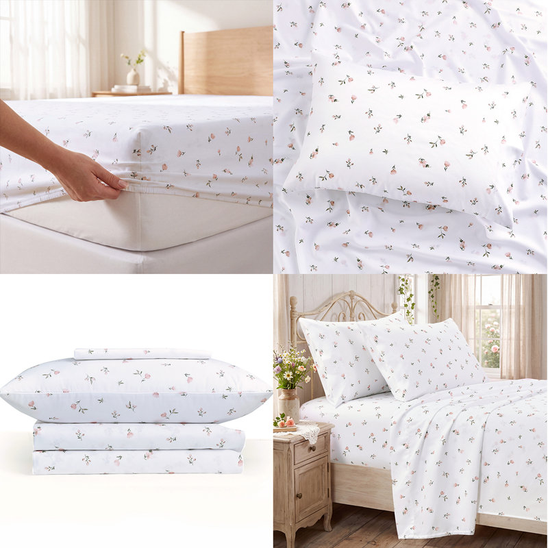 Southshore Fine Linens Modern Chic Ultra Soft Brushed Microfiber Patterned Sheet Set with 15 Inch Deep Pockets, Floral, Botanical, Striped and Geometric Designs