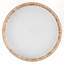 20" 3-light Hand-Woven Rattan Drum Flush Mount