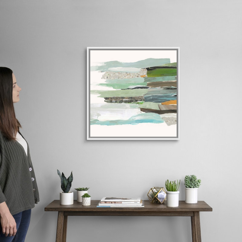Reproduction d’art sur toile, "course II" par PI studio, Cadre flottant blanc, H 26 po x l 26 po x P 1,75 po