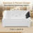 73" Alcove 2-Person Whirlpool Bathtub with 8 Adjustable Jets