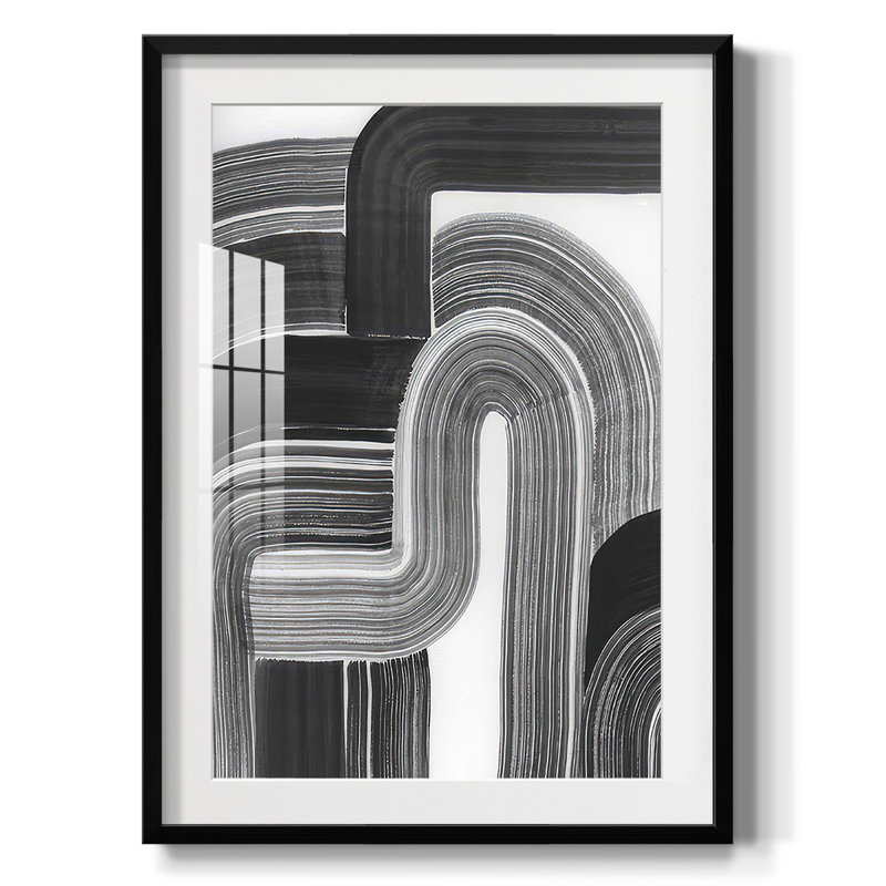 United Highway I - Impression encadrée, H 28,5 po x l 20,5 po, Noir