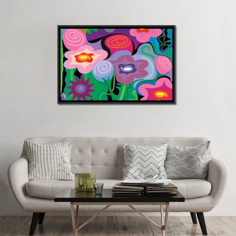 «Mexico City Song», impression sur toile tendue, Toile avec cadre noir, Pas de tapis, H 32 po x l 48 po x P 1,5 po