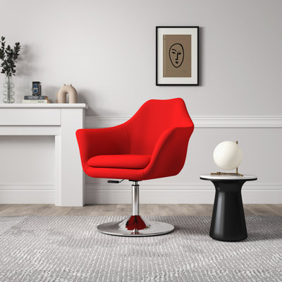 22.8'' H Linen Upholstered Armchair