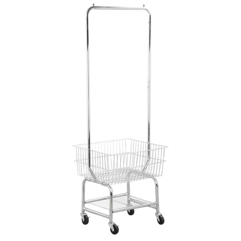 Séchoir à linge commercial, H 70,5 po x l 20,5 po x P 20,5 po, Argent argent