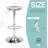 Juddson Adjustable Bar Stools Set of 2, Swivel Round Metal Airlift Barstools, Backless Counter Height Bar Chairs for Kitchen Dining Room Pub Cafe-593795849-593795848