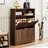 Shoe Cabinet Storage For Entryway Hidden Shoes Storage Cabinet With 2 Flip Drawers, Tall Free Standing Shoe Organizer Rack For Foyer, Hallway. Walnut,31.6'' L X 9.6'' W X 40'' H.-1147676351
