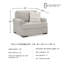 Fauteuil surdimensionné Nauja