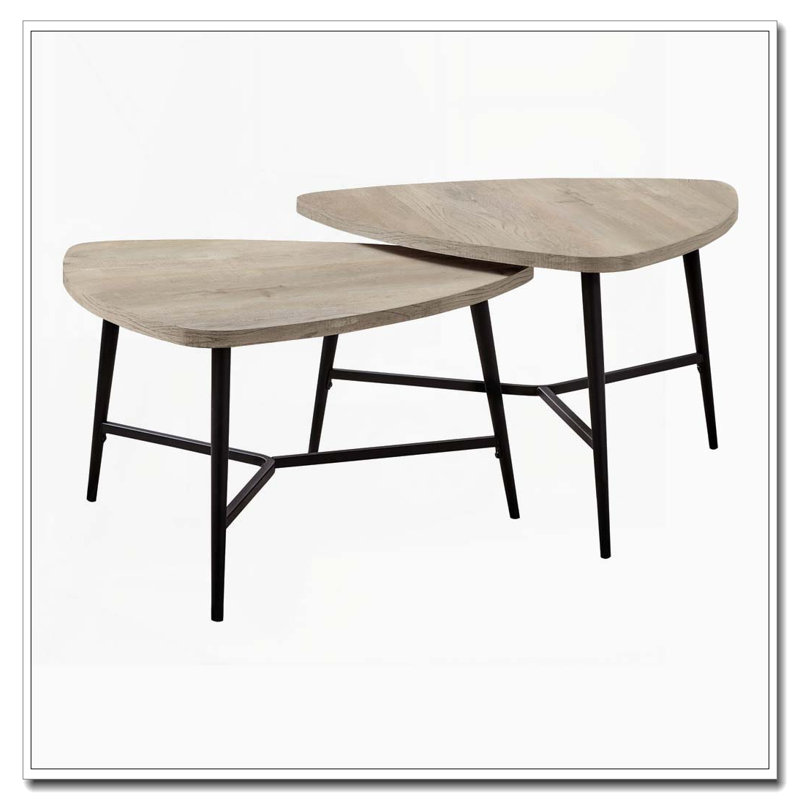 2-Piece Nesting Coffee Table Set Contemporary
