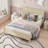 Wood Bed Frame with Headboard-1442972898-1442972925