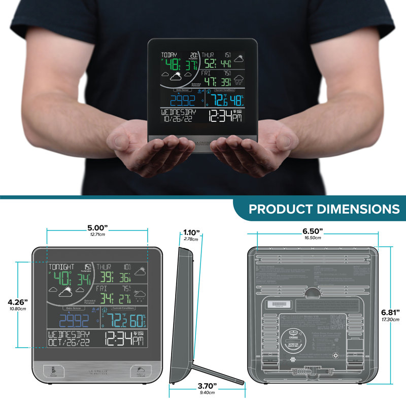 Digital Wi-Fi Weather Station with 3-Day Forecasting and Bonus Display