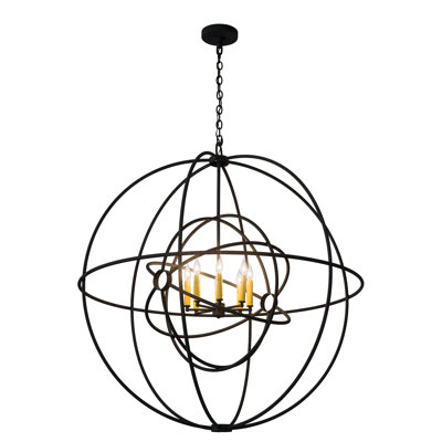 Lustre géométrique à 8 lumières Elvo