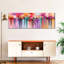 «Flowers Paint Drip» sur toile-1319065757