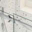 Porte de douche à dérivation - Verre trempé de 5/16 po avec traitement facile à nettoyer. Fonction de fuite. Collision transparente coulissante dans la salle de bain. Placage. 36 000 ouvertures.-118281547