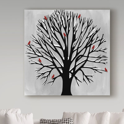 Keishawna 'Rwb Birds' Graphic Art Print on Wrapped Canvas