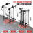 Wall-Mounted Smith Machine & Folding Power Rack with Dual Pulley System – Multi-Function Home Gym for Strength Training