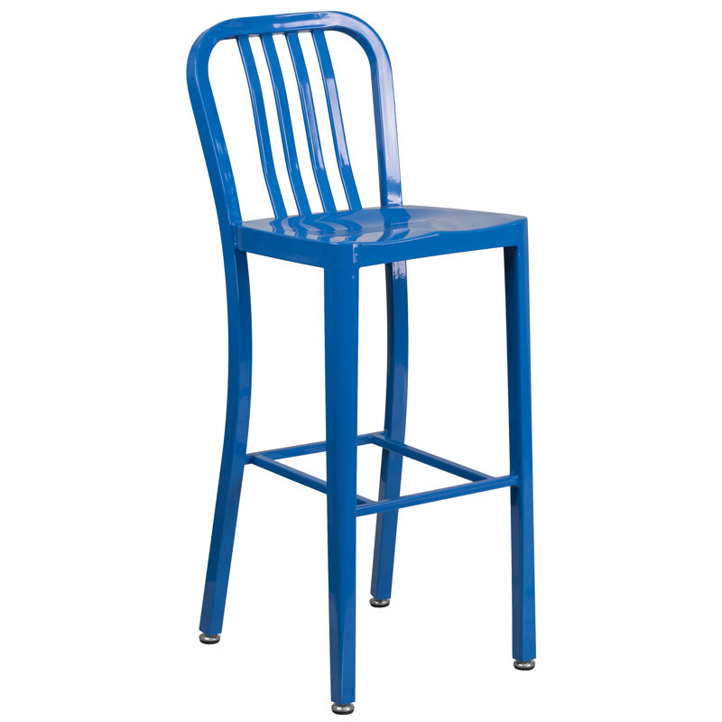 Ensemble de salle à manger pour 4 personnes 35,25 po Posey, Bleu, 24"