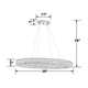 Mystic Single Light Metal Dimmable Linear Chandelier
