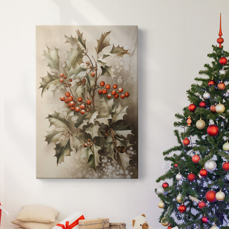 Art des Fêtes de Noël - Toile tendue avec châssis DCCXII, H 60 po x l 40 po