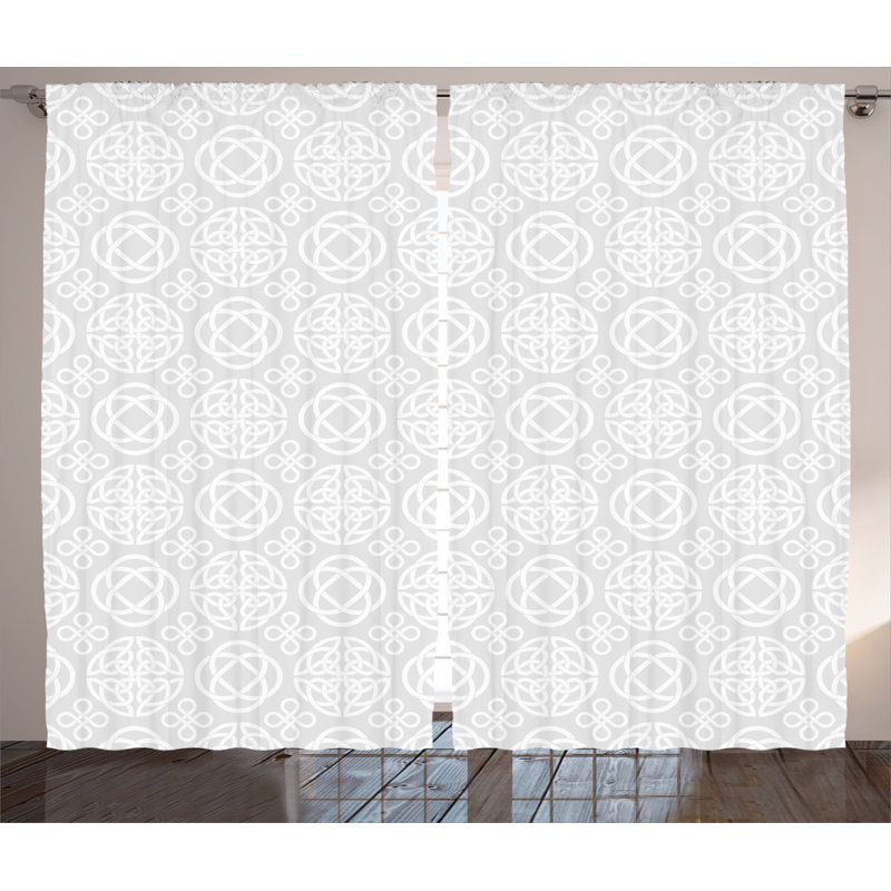 Hudson Semi Sheer Curtain Pair, 54" x 63"