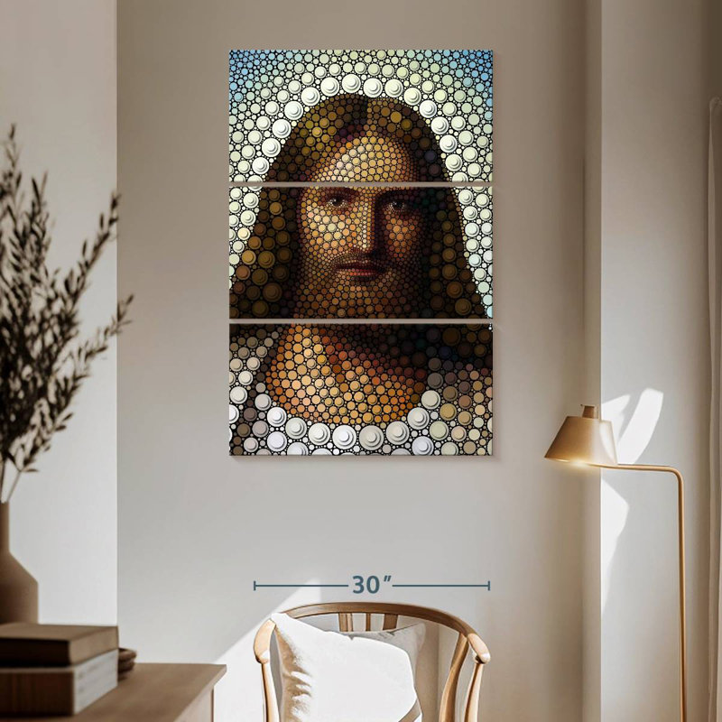 Leisha, Jésus-Christ numérique, H 65 po x l 42 po