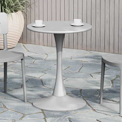 Table de salle à manger d'extérieur en acier