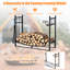 Turin 90cm W Metal Log Rack