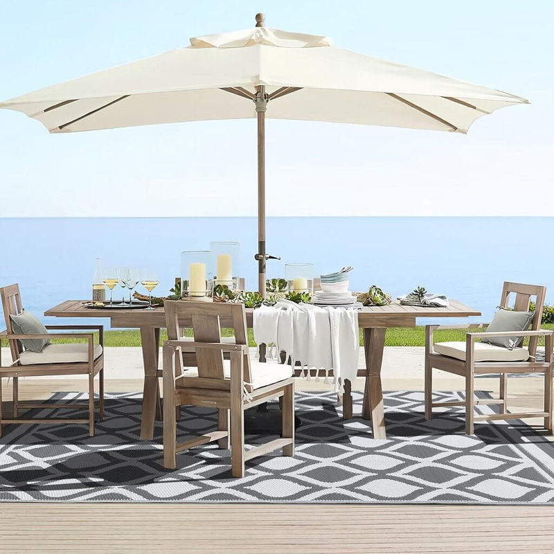 Outdoor Rug for Garden Patios Waterproof 120X180cm Reversible Carpet