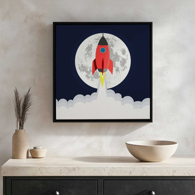 «Rocket Lift Off» par Homestead, reproduction d'art sur toile numérique