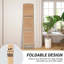 Paravent à 4 panneaux pliant en bois avec séparateur d'intimité et tablettes