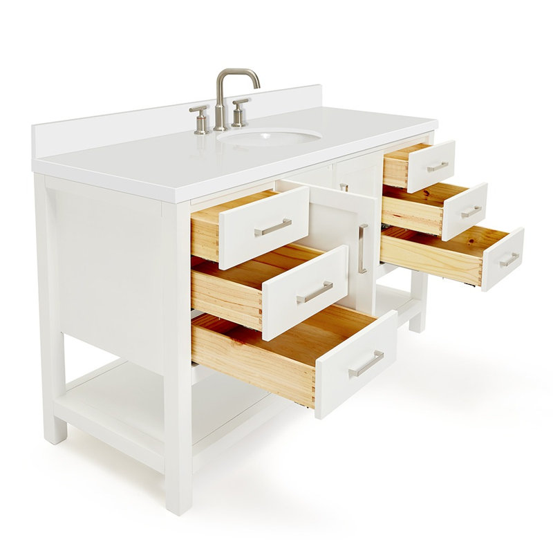 Magnolia Bath Vanity Oval Basin S061SWQ, White