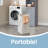 Storage Cabinet With Laundry Basket, Removable Laundry Basket With Handles-537614623